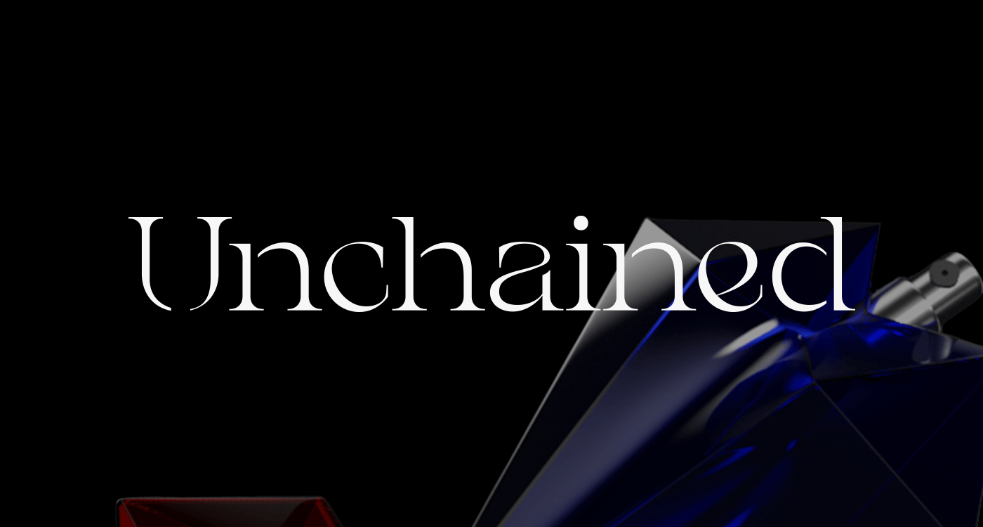 Primera parte de la portada del proyecto de perfume Unchained